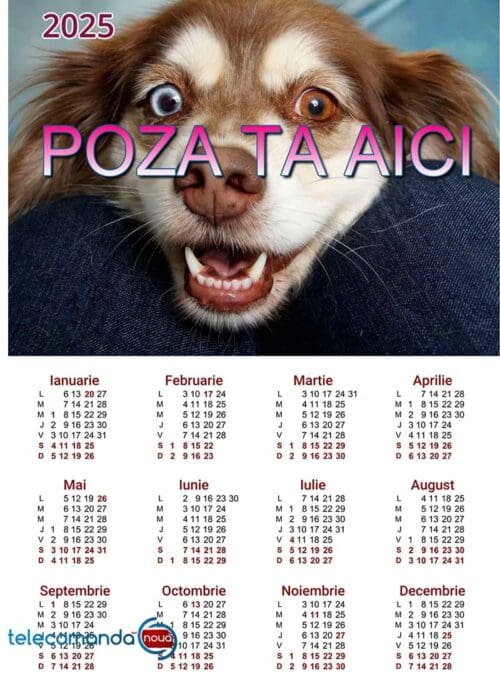 Calendar personalizat cu o poza