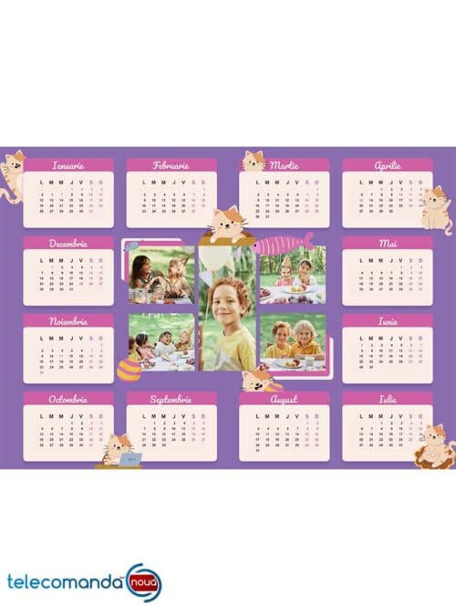 Calendar personalizat cu 5 poze